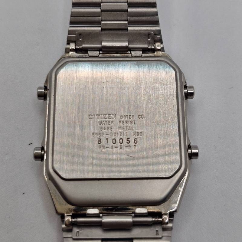 CITIZEN　アナデジテンプ　8988 稼働品 電池交換済】シチズン アナデジテンプ シルバー 8988 稼働品 希少
