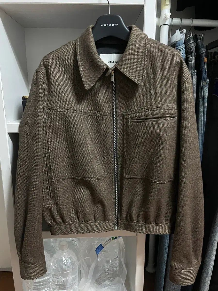 HALEINE９ アレンヌ 3d detail wool short jacket