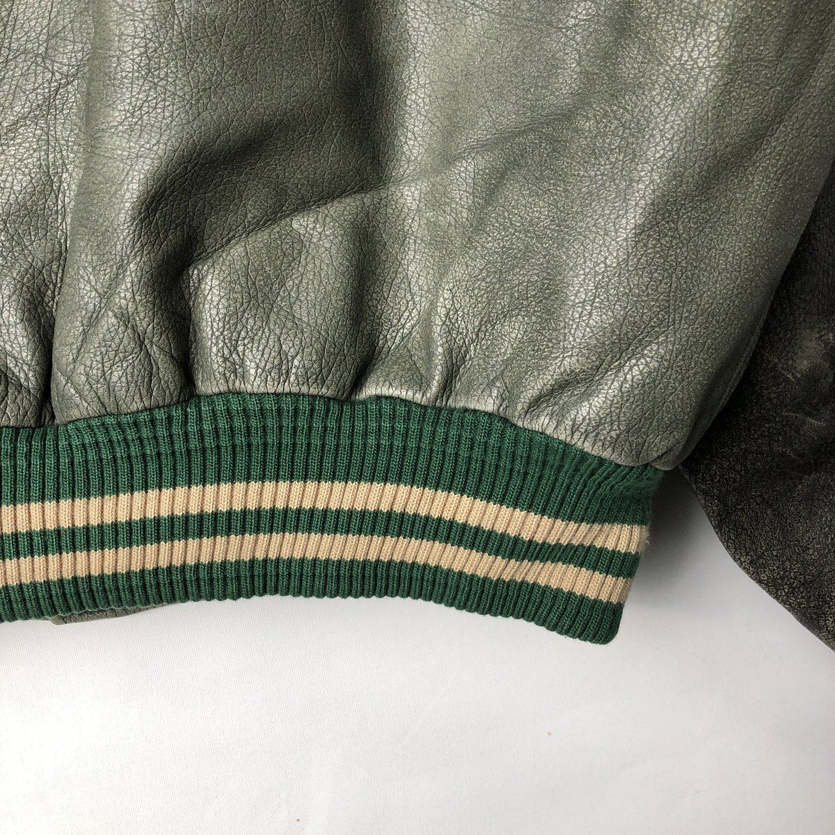 古着 90年代 Roots 中綿入り オールレザースタジャン バーシティ