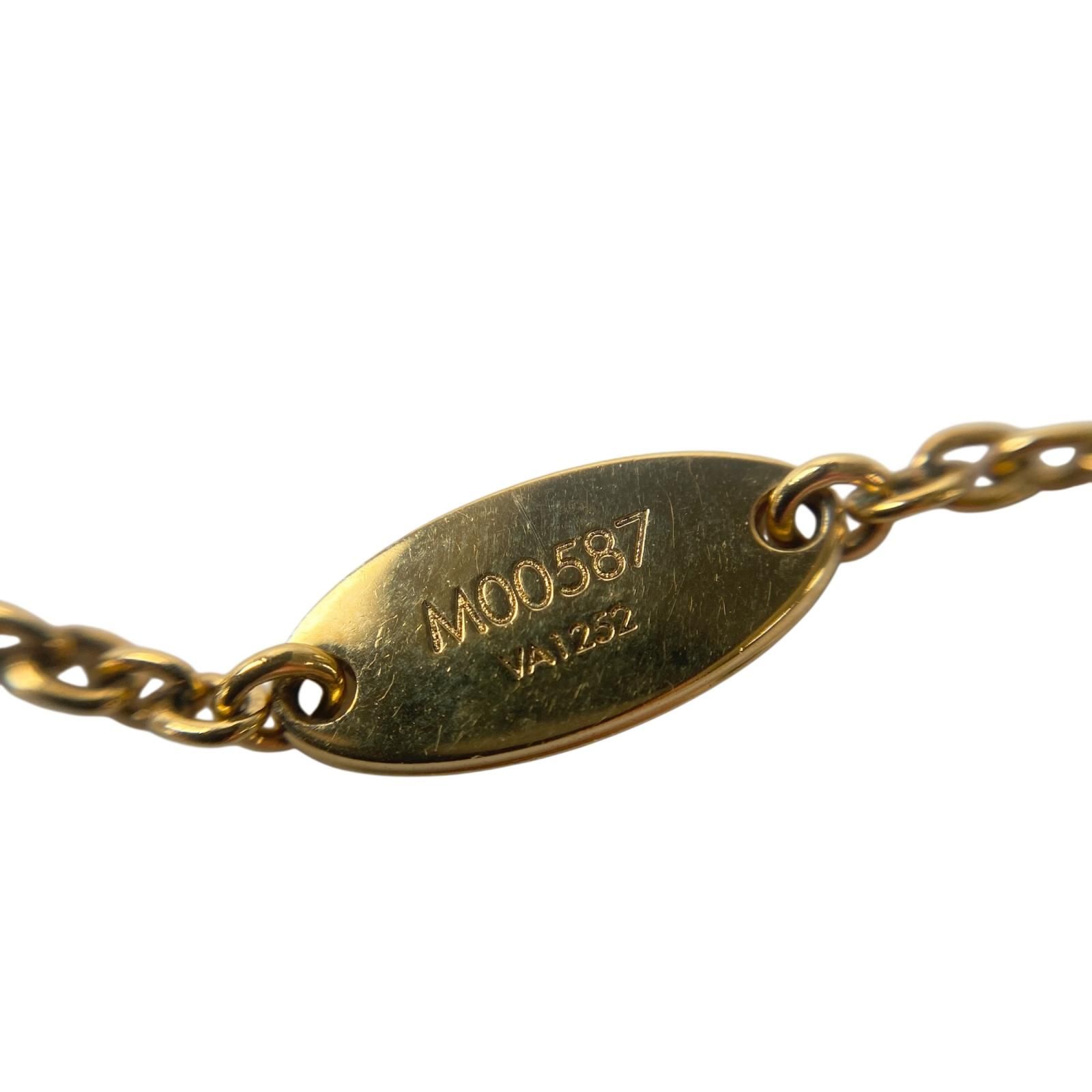 ルイ ヴィトン LOUIS VUITTON LVロゴ ブレスレット M00587 VA1252 