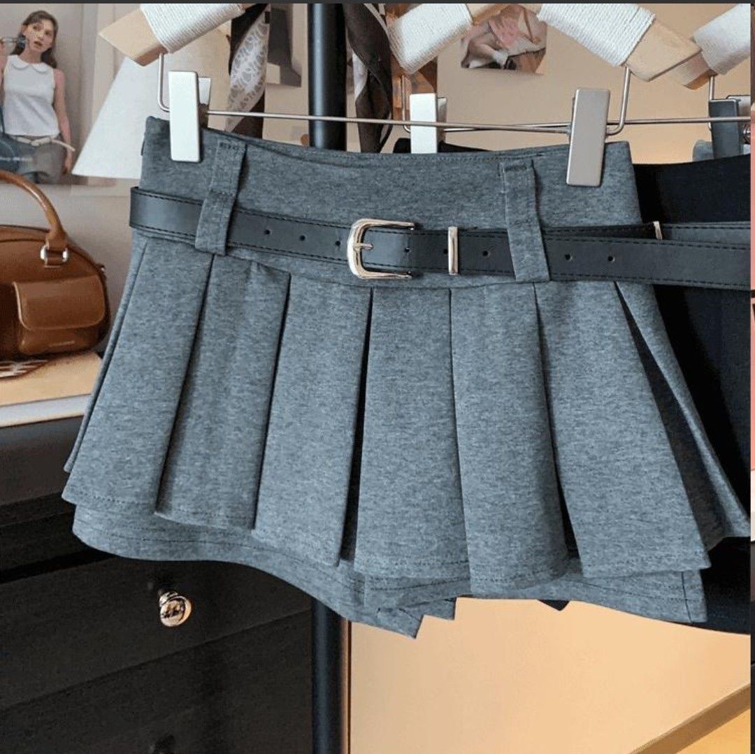 5着限定 特別SALE 【新品未使用品】 プリーツミニスカート グレーM