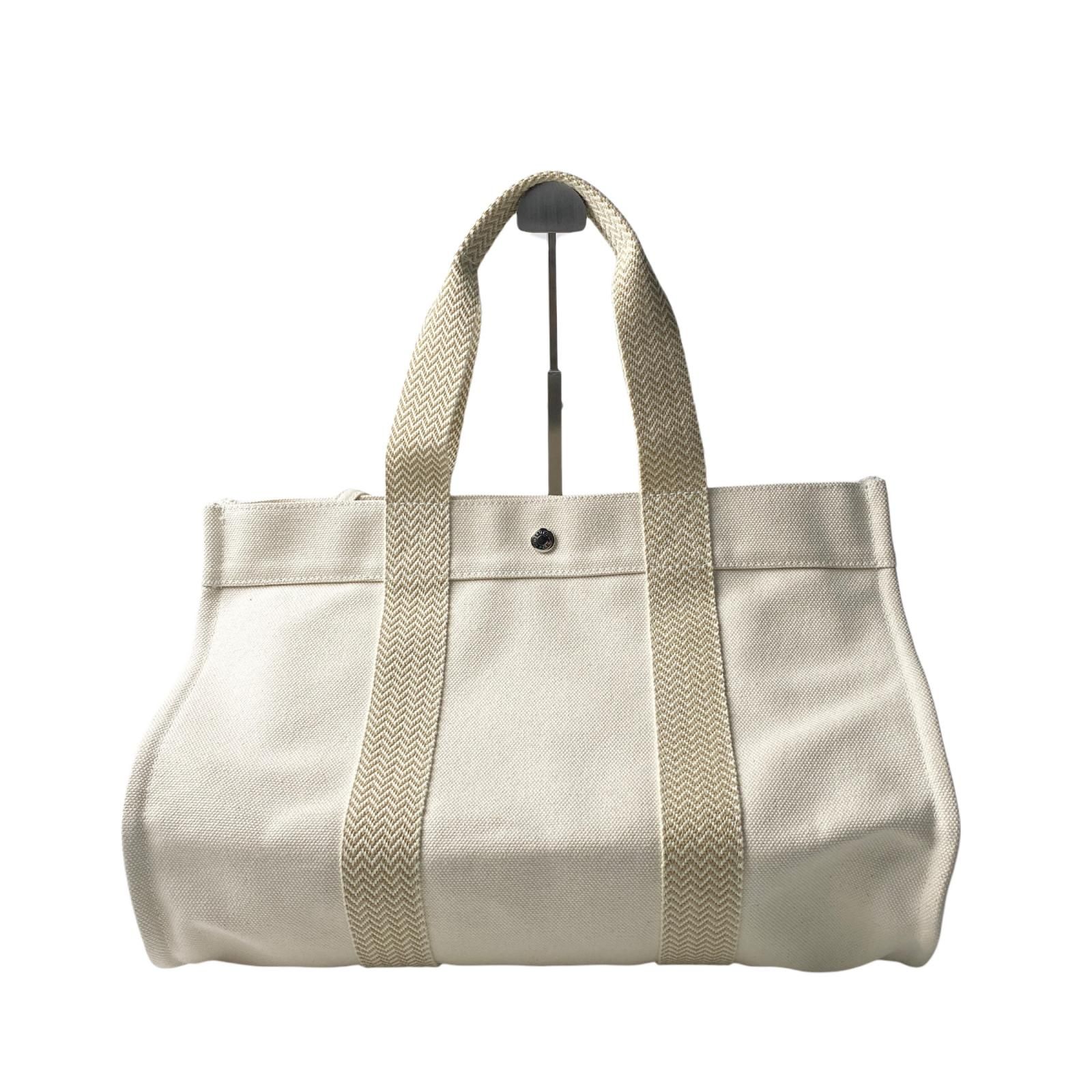 エルメス HERMES カンヌ MM キャンバス トートバッグ ポーチ付き 