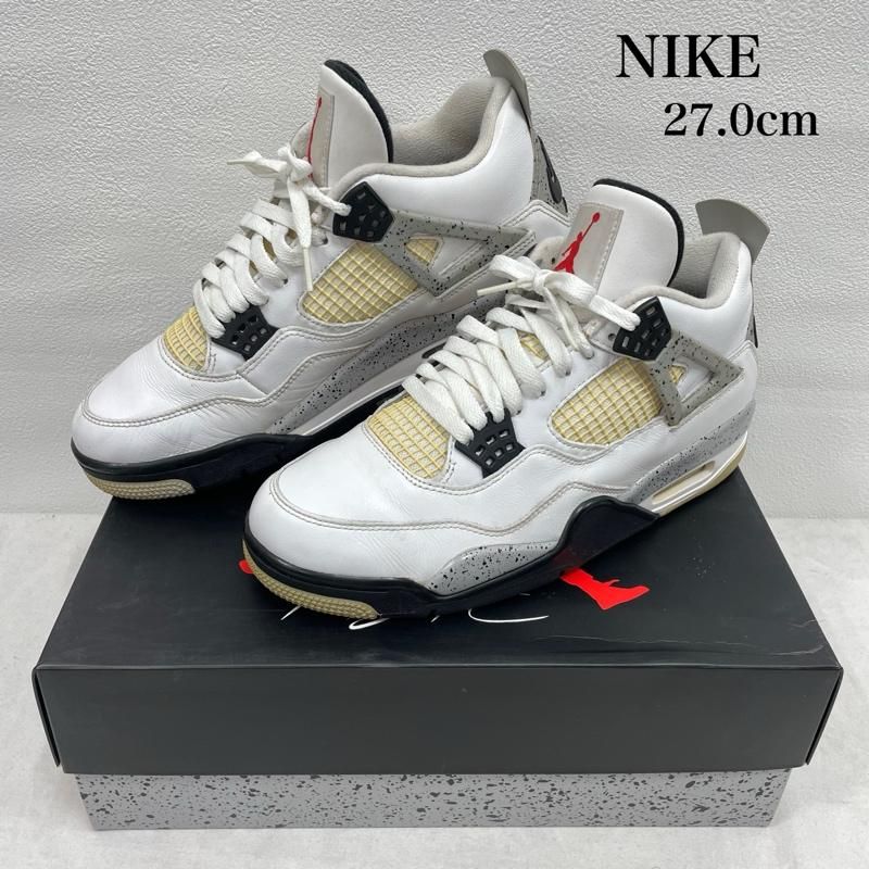ナイキ AIR JORDAN 4 RETRO OG WHITE CEMENT エアジョーダン レトロ 