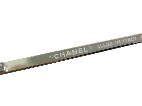CHANEL シャネル サングラス ココマーク 4017 シルバー パープル クリアブラウン メタル ユニセックス 美品【本物保証】 CHANEL シャネル サングラス ココマーク 4017 シルバー パープル