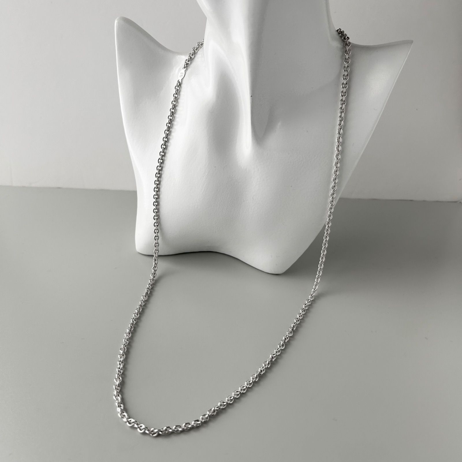 ジョージジェンセン シルバー チェーンネックレス 925 デンマーク ジョージジェンセン ロング チェーン ネックレス Silver 925 Georg