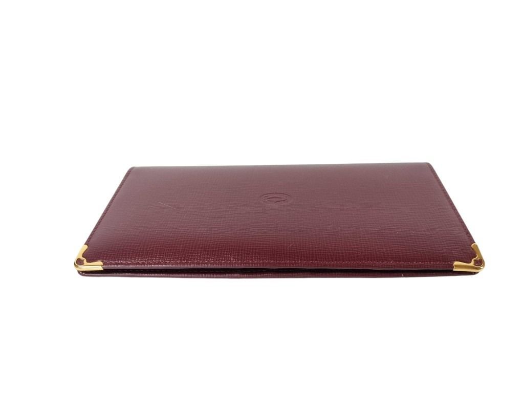 Cartier カルティエ 財布 マスト L3000164 ボルドー レザー メンズ 二