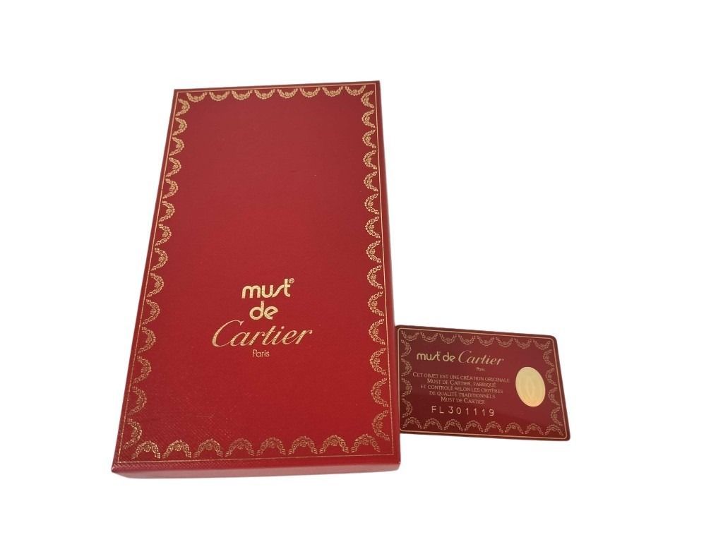 Cartier カルティエ 財布 マスト L3000164 ボルドー レザー メンズ 二