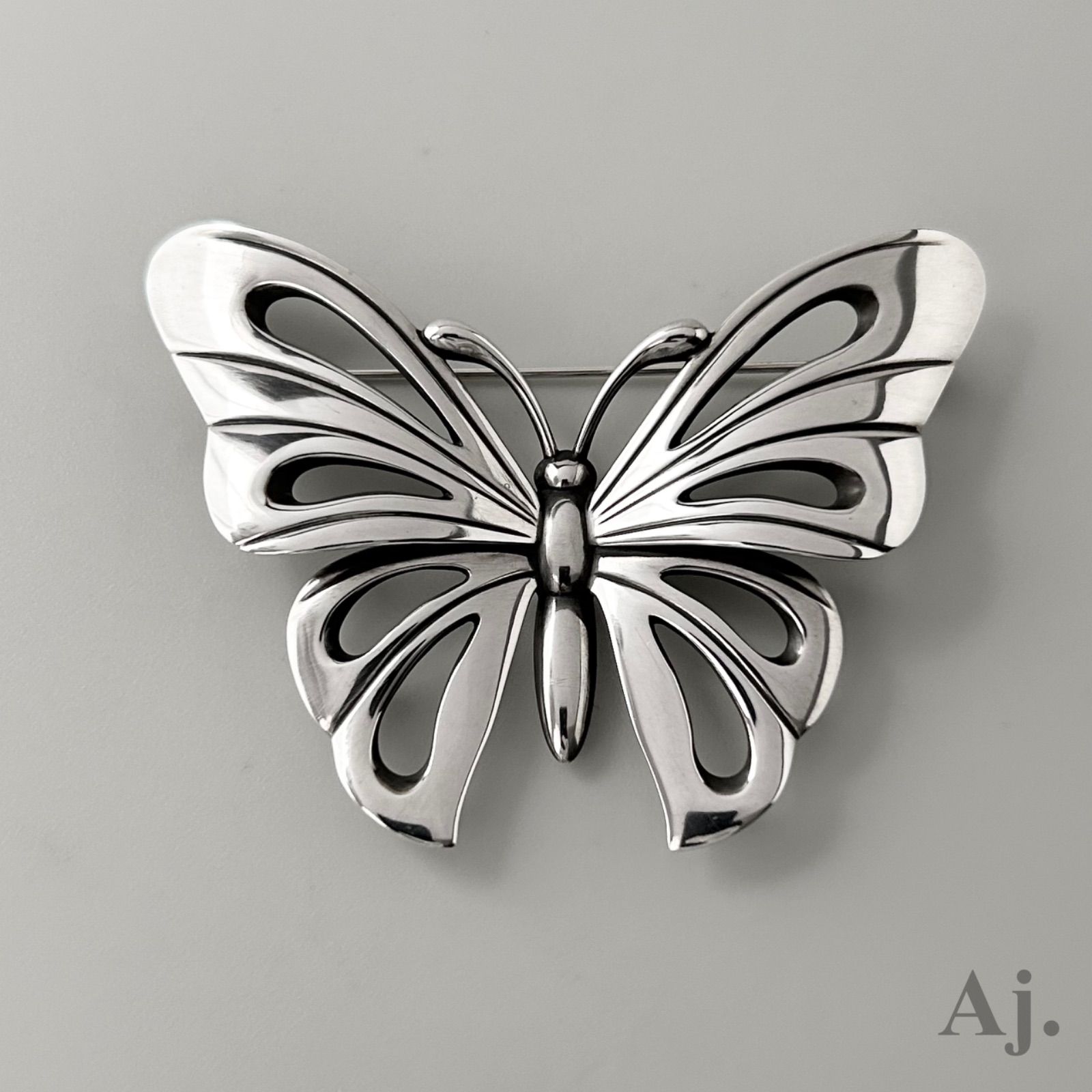 ジョージジェンセン ブローチ バタフライ 蝶 563 AG925 Georg Jensen