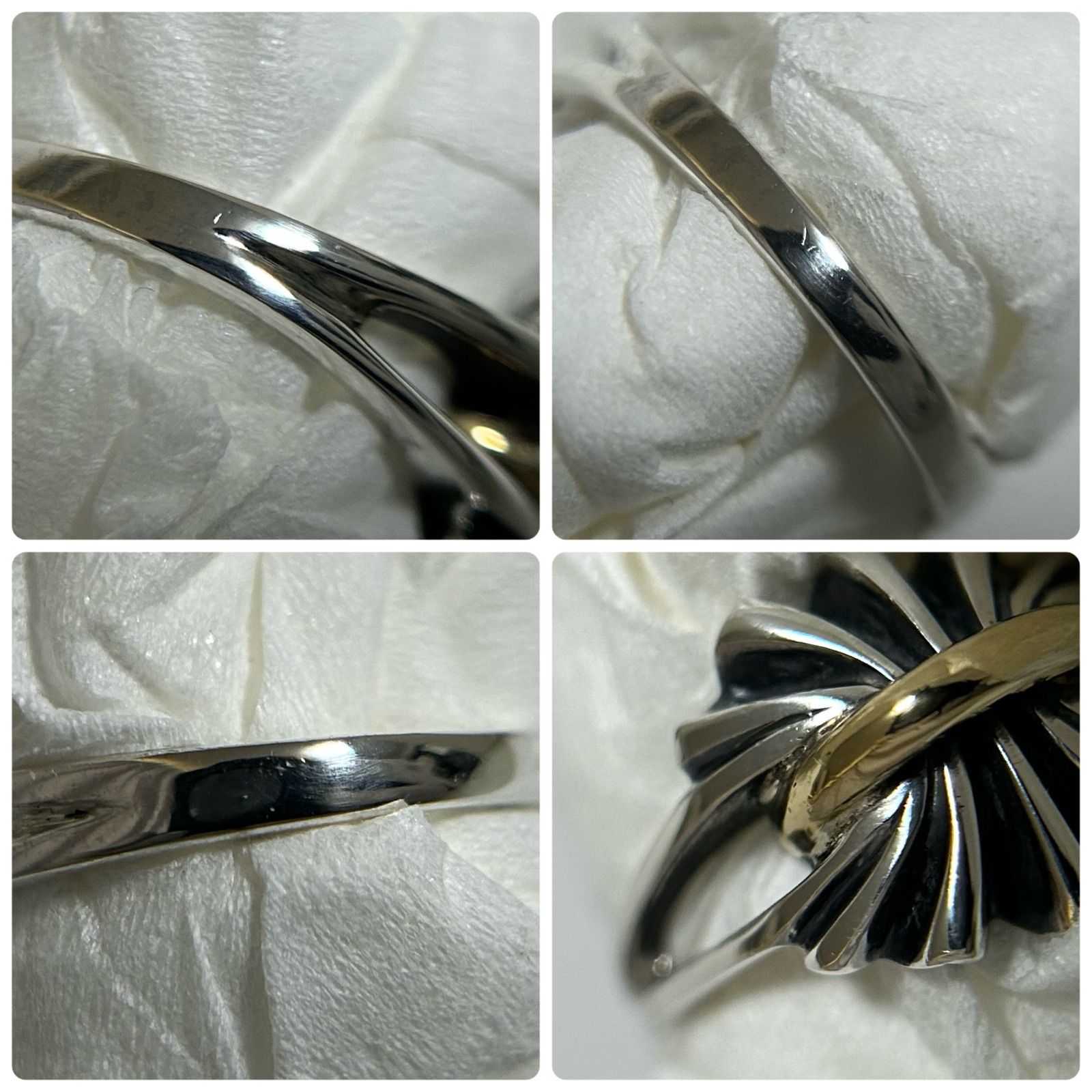 ジョージジャンセンリング指輪394 ギャザーBOW 925 コンビ