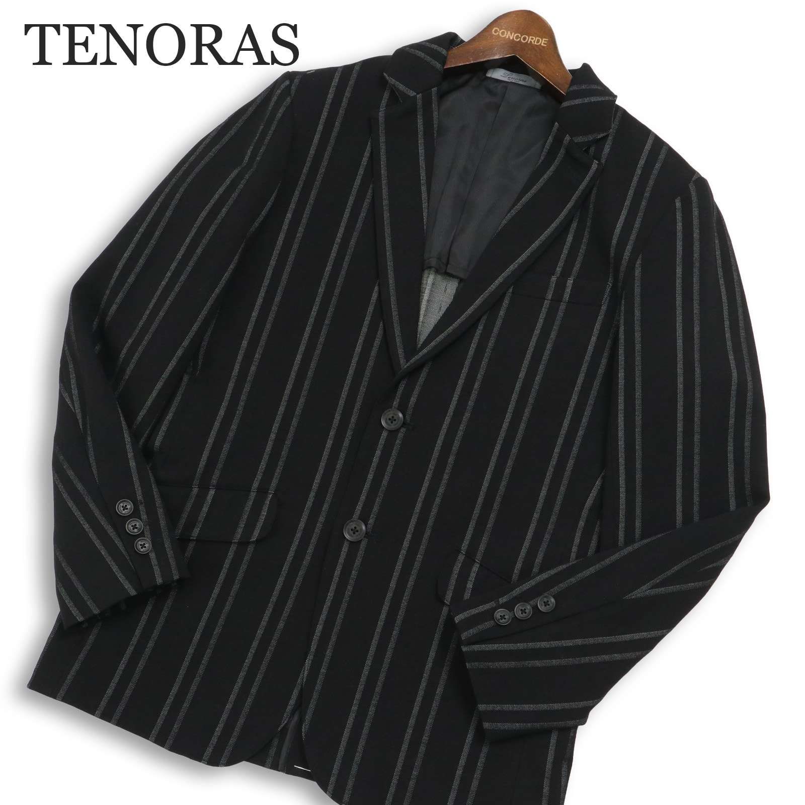 TENORAS メンズティノラス 通年 背抜き☆ ストライプ テーラード 