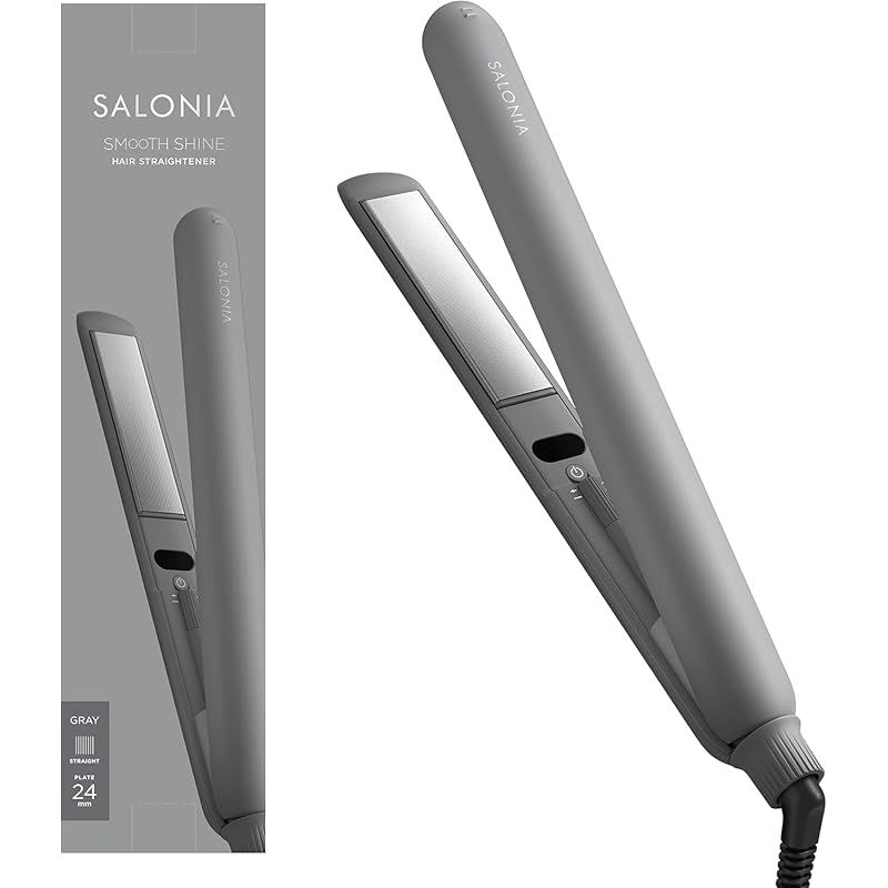SALONIA スムースシャイン ストレートアイロン ヘアアイロン 24mm 新品 
