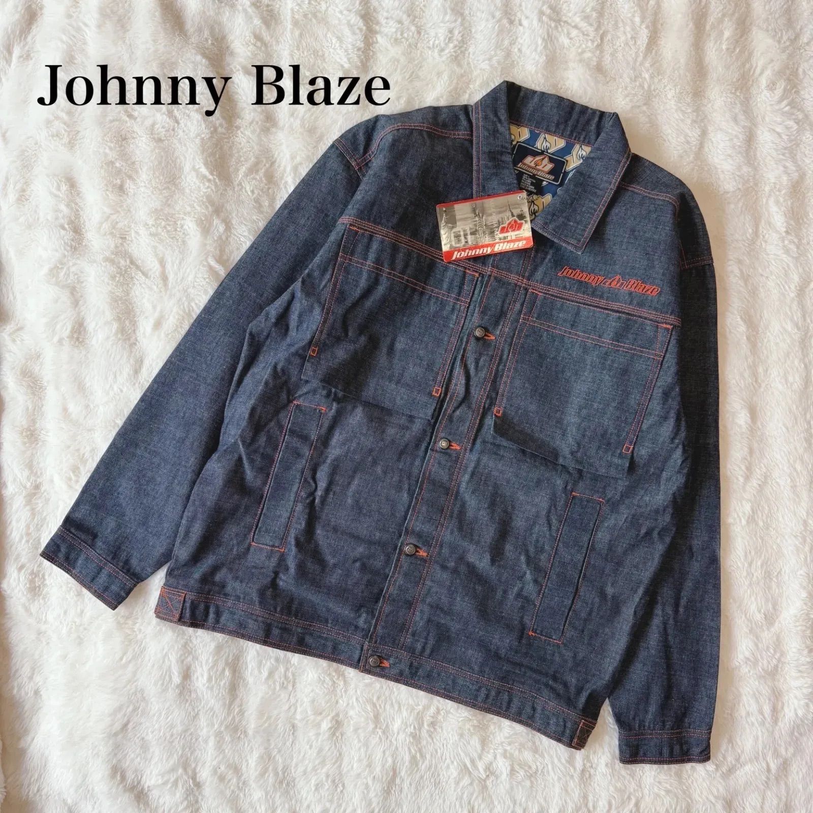 Johnny Blaze デニムジャケット L RAW DENIM オーバーサイズ バック 
