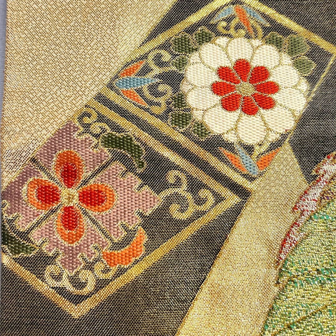 袋帯 振袖帯 鳳凰 鳳凰文 華紋 菊花 花菱 金糸 銀糸 着物 014tz - メルカリ