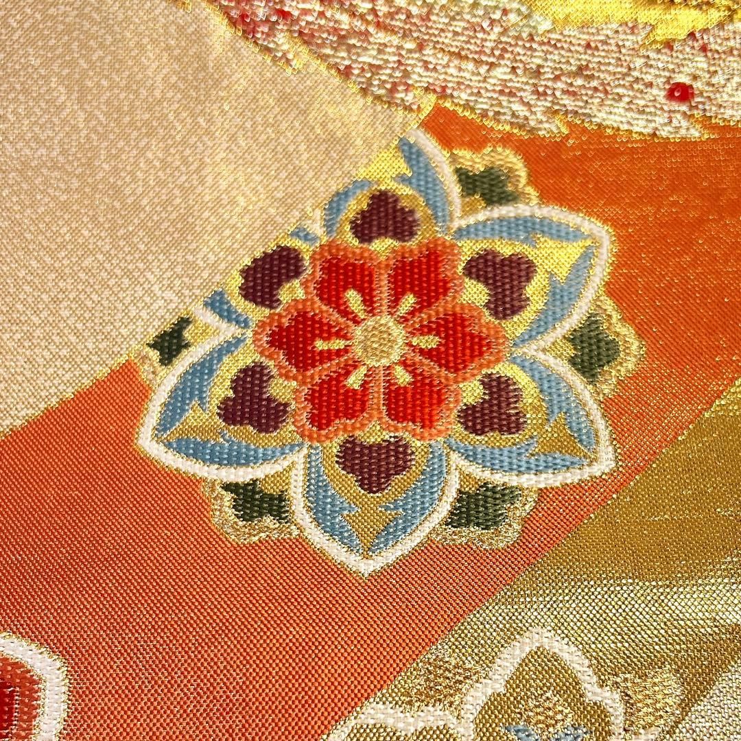 袋帯 振袖帯 鳳凰 鳳凰文 華紋 菊花 花菱 金糸 銀糸 着物 014tz - メルカリ