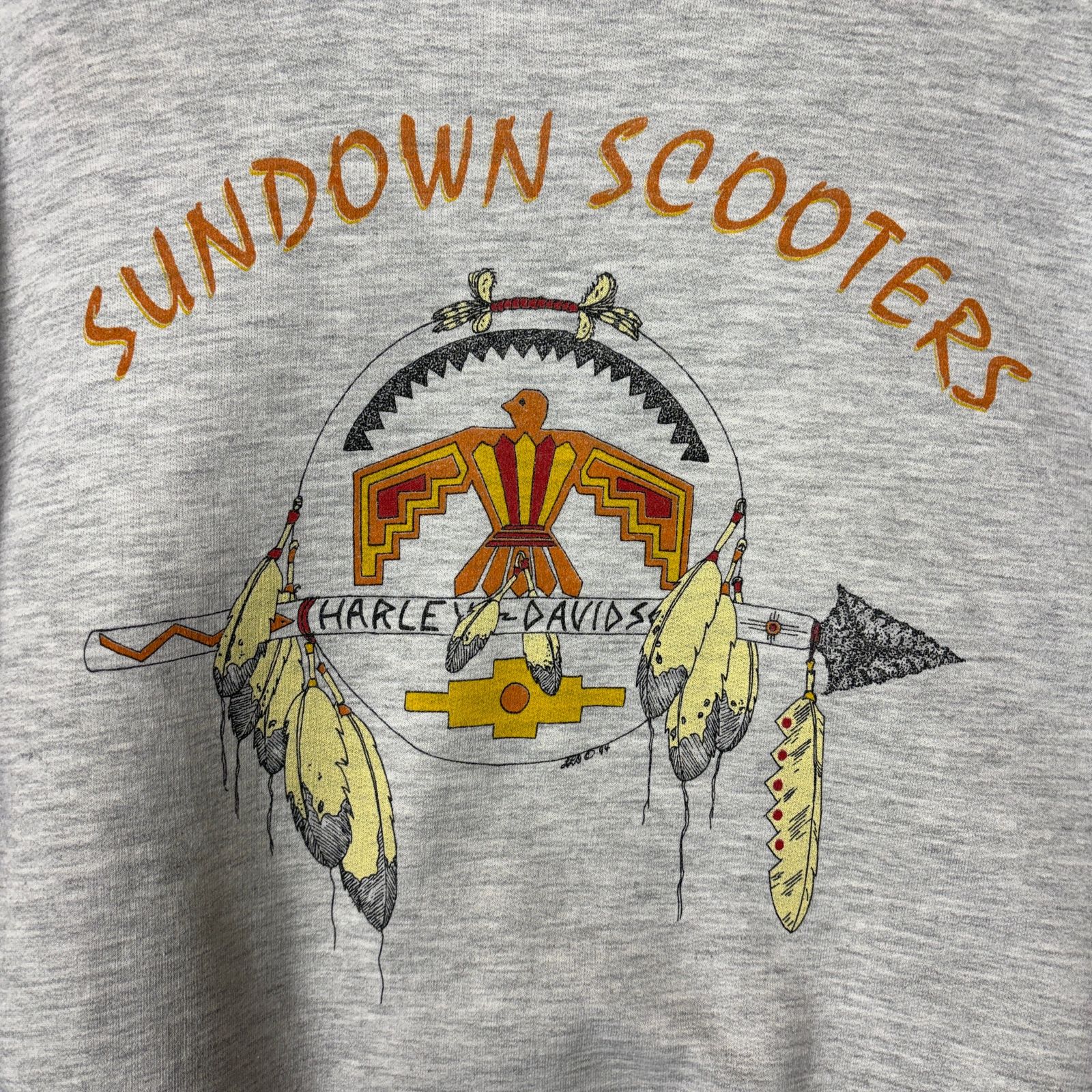 90s HARLEY DAVIDSON ハーレーダビッドソン バイクショップ スウェット 