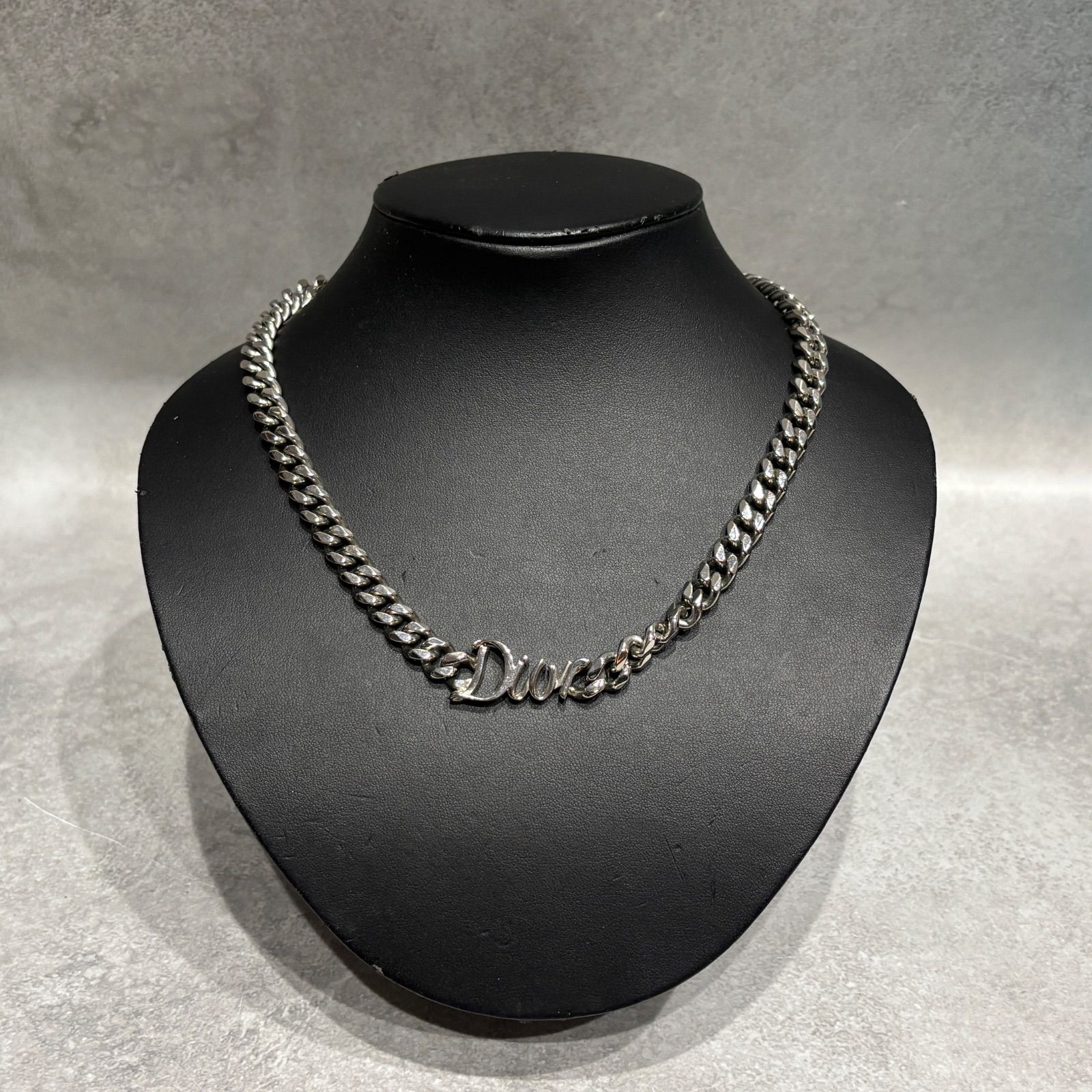 dior 美品 Dior ディオール クリスチャンディオール ロゴ ネックレス 