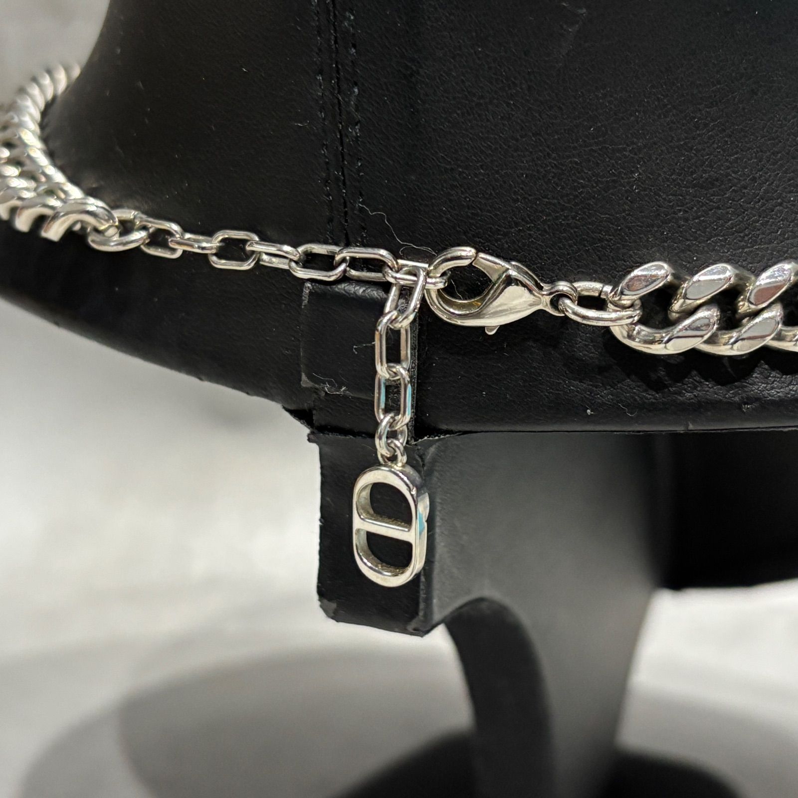 dior 美品 Dior ディオール クリスチャンディオール ロゴ ネックレス 