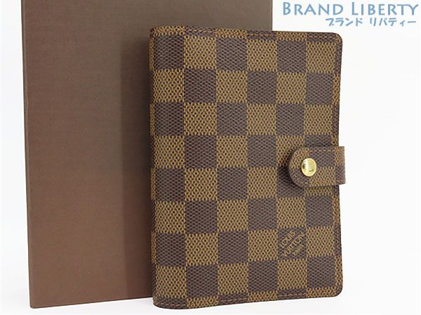 【未使用】　ルイヴィトン　LOUIS VUITTON　ダミエ　アジェンダPM　手帳カバー　システム手帳　R20700