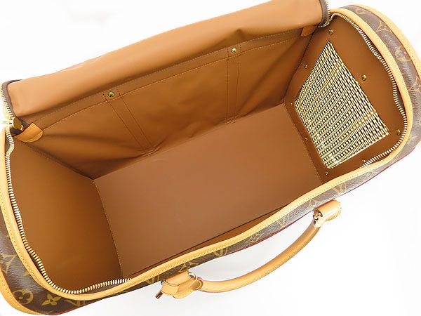 〇ルイ・ヴィトン サックシャン50 ドッグキャリー 中型犬用 M42021 激レア美品】ルイヴィトン LOUIS VUITTON モノグラム サックシャン50