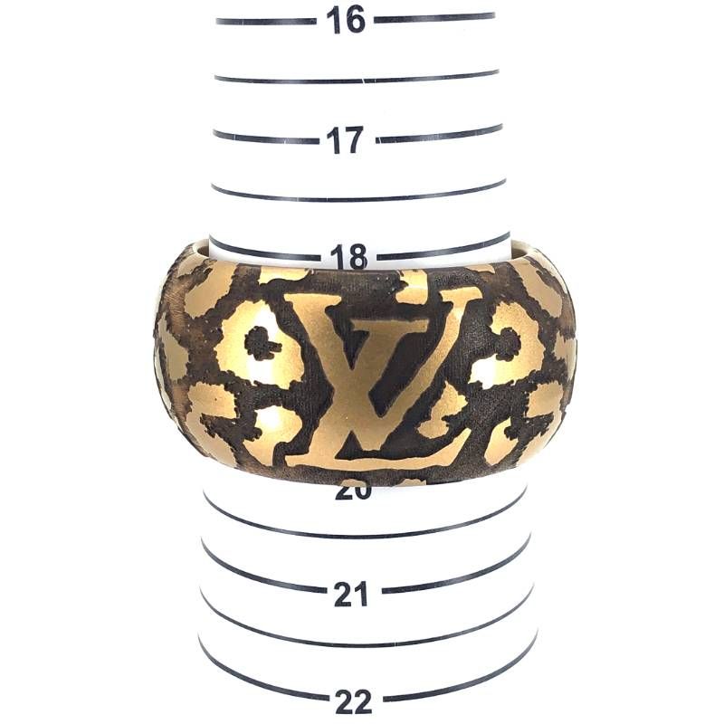 美品】LOUIS VUITTON ルイヴィトン／ブラスレ レオモノグラム バングル 