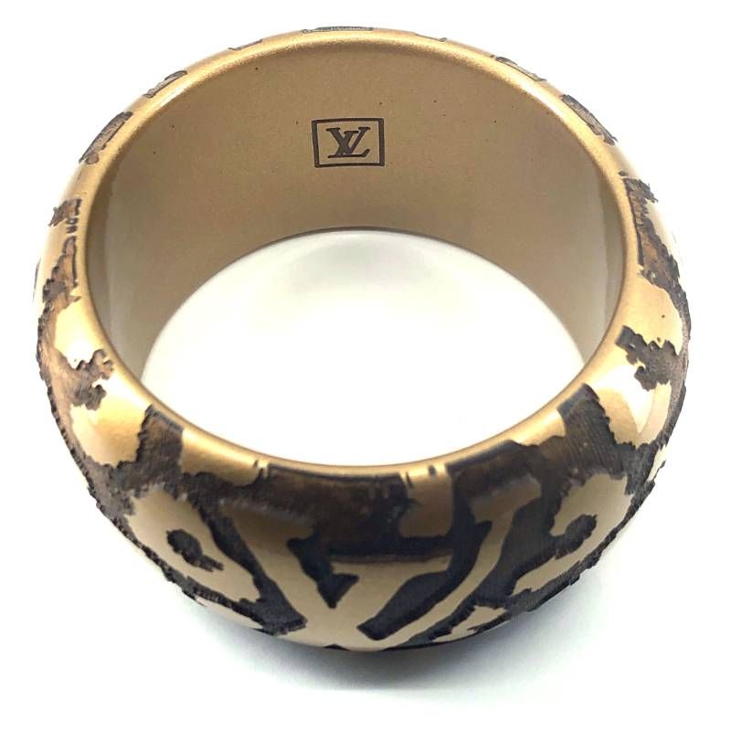 美品】LOUIS VUITTON ルイヴィトン／ブラスレ レオモノグラム バングル 