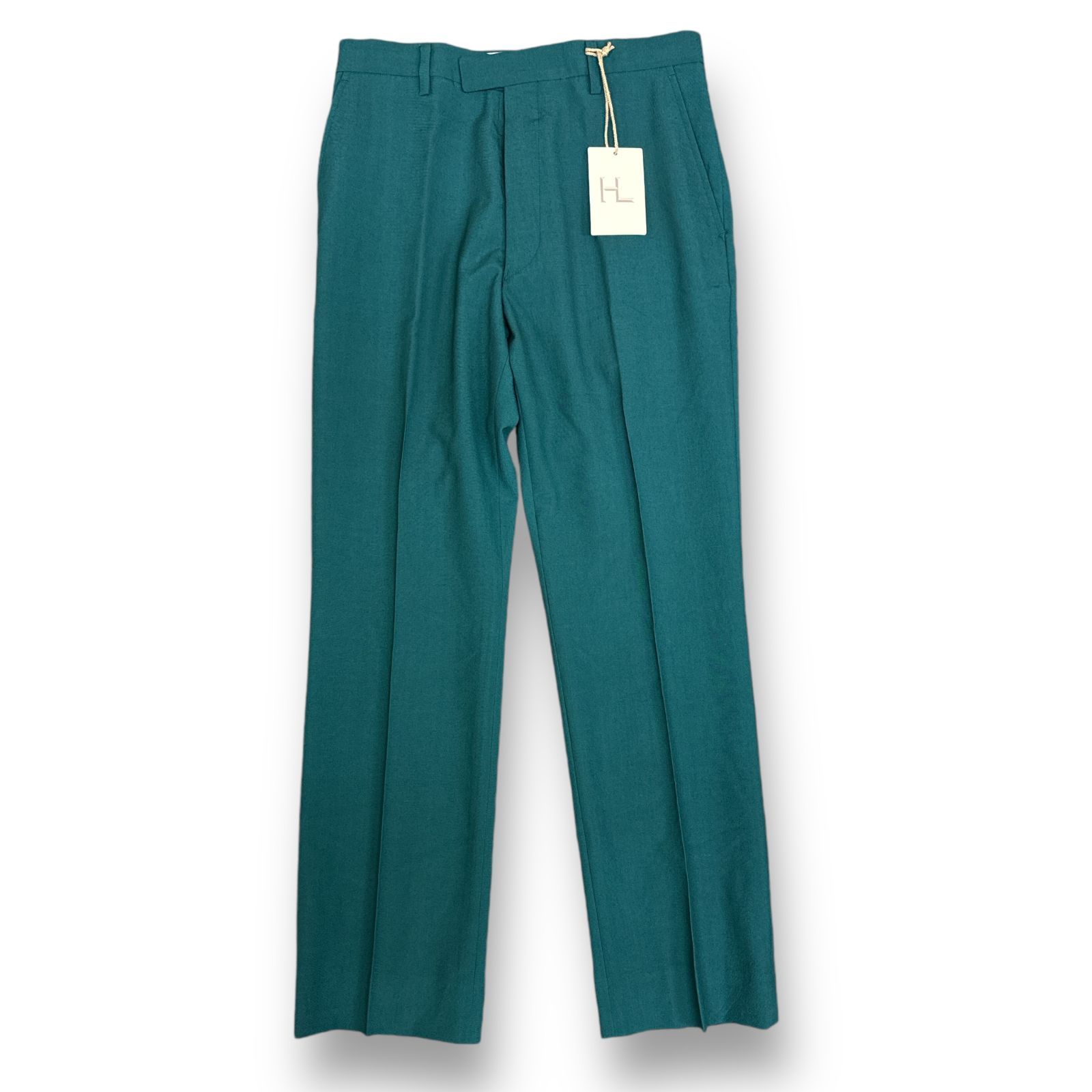 参考上代60500円 未使用 HERILL 24SS Wooltropical Trousers  ウールトロピカルトラウザー スラックスパンツ ヘリル 24-030-HL-8080-1 グリーン 3 （77360A5） 参考上代60500円 未使用 HERILL 24SS Wooltropical Trousers ウール