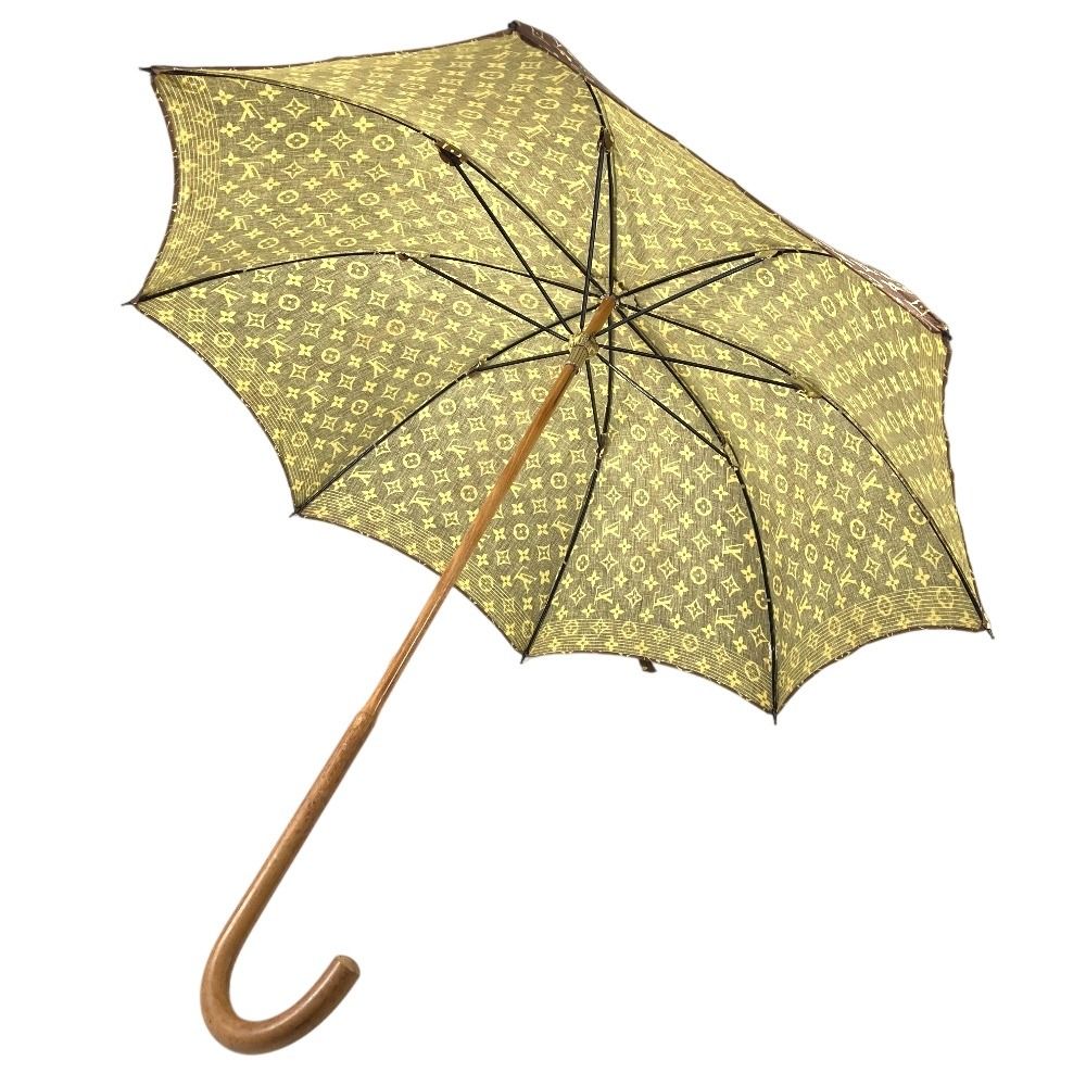 ルイビトン　ビンテージ　傘 LOUIS VUITTON ルイヴィトン 傘 ヴィンテージ コットン ブラウン