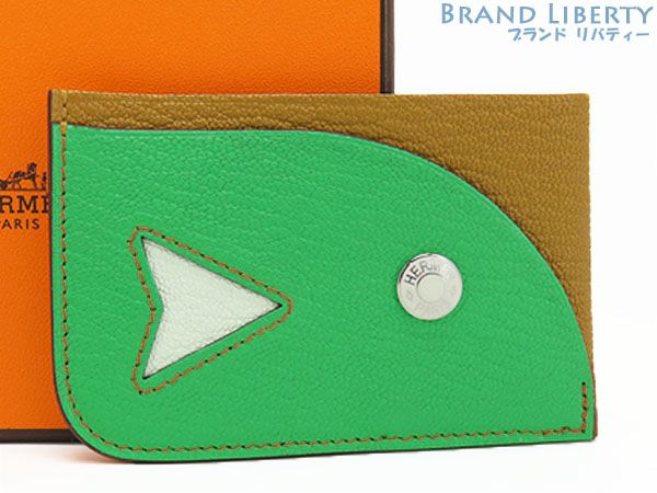 新古品】エルメス HERMES ポワソン フィッシュ カードケース