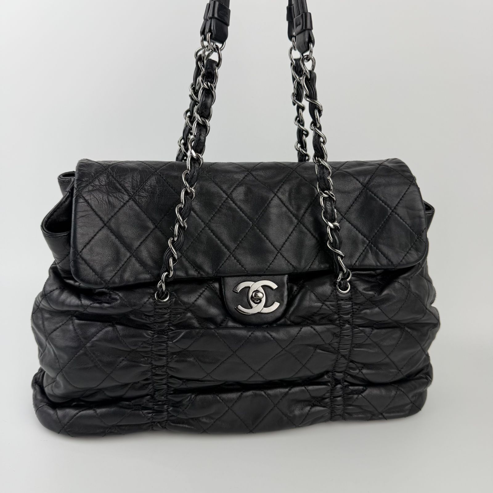 【中古】CHANEL シャネル ココマーク マトラッセ チェーンショルダー 