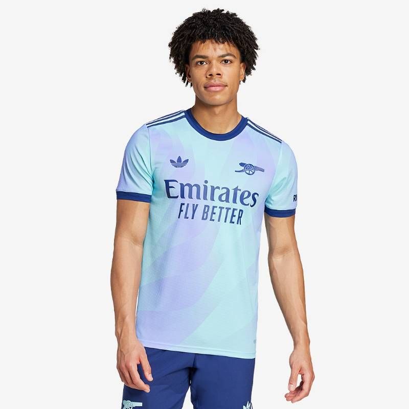 【送料無料・匿名配送】adidas Originals アディダスオリジナルス アーセナル 24/25 サード オーセンティック シャツ ユニフォーム 半袖シャツ 水色 紫 新品 正規品