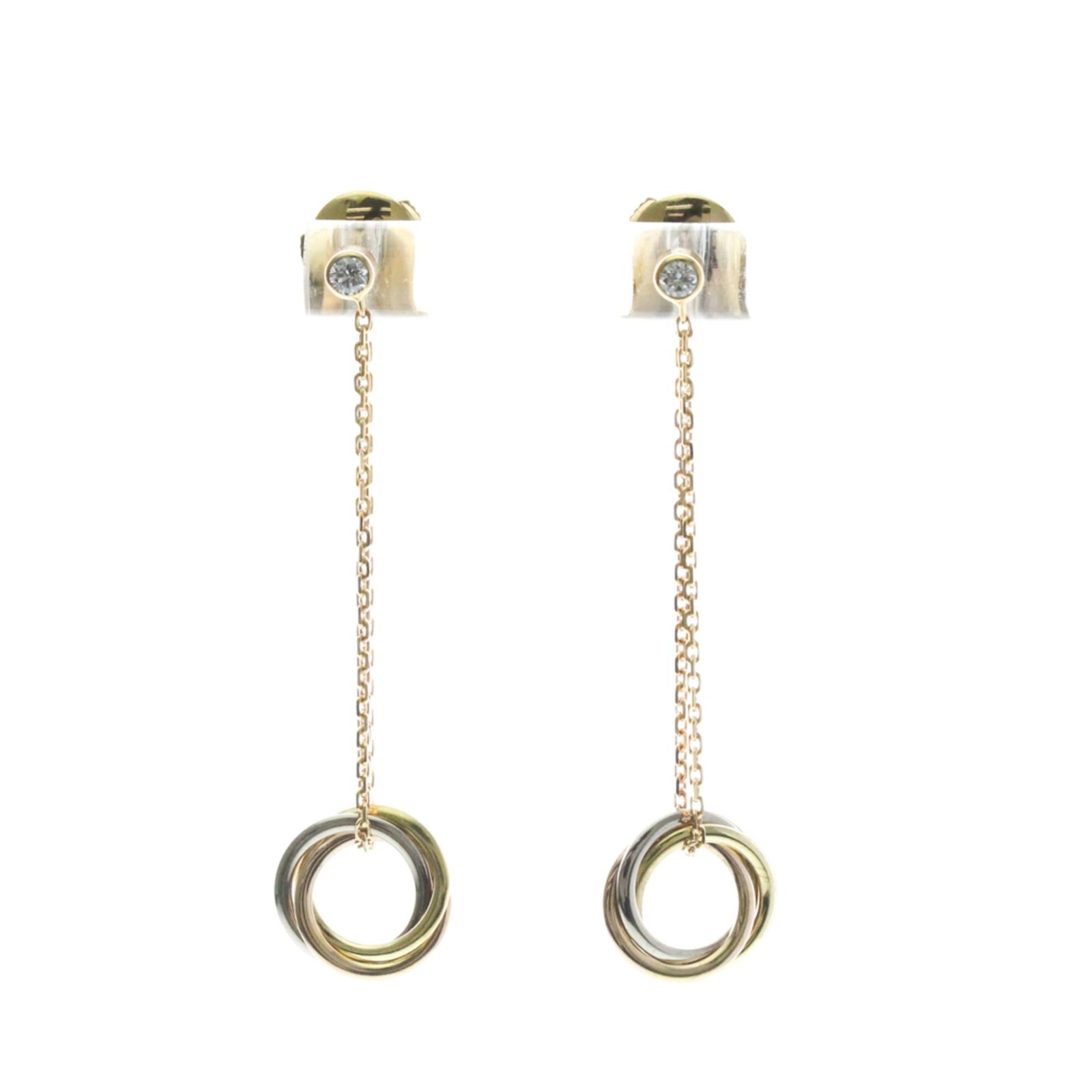 カルティエ(Cartier) トリニティ ピアス 1P ダイヤモンド ダイヤモンド 