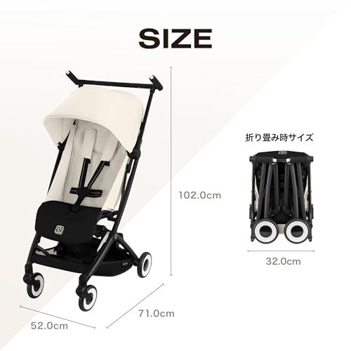  CYBEX サイベックス 公式 リベル 2025 キャンバスホワイトJP 6ヵ月～4歳頃まで使える ウルトラコンパクト ベビーカー 軽量 機内持ち込み 旅行 おでかけ cybexオリジナルリフレクターバンド付き 彡 コンパクト収納 ベビーカー バギー 外出 移動用品