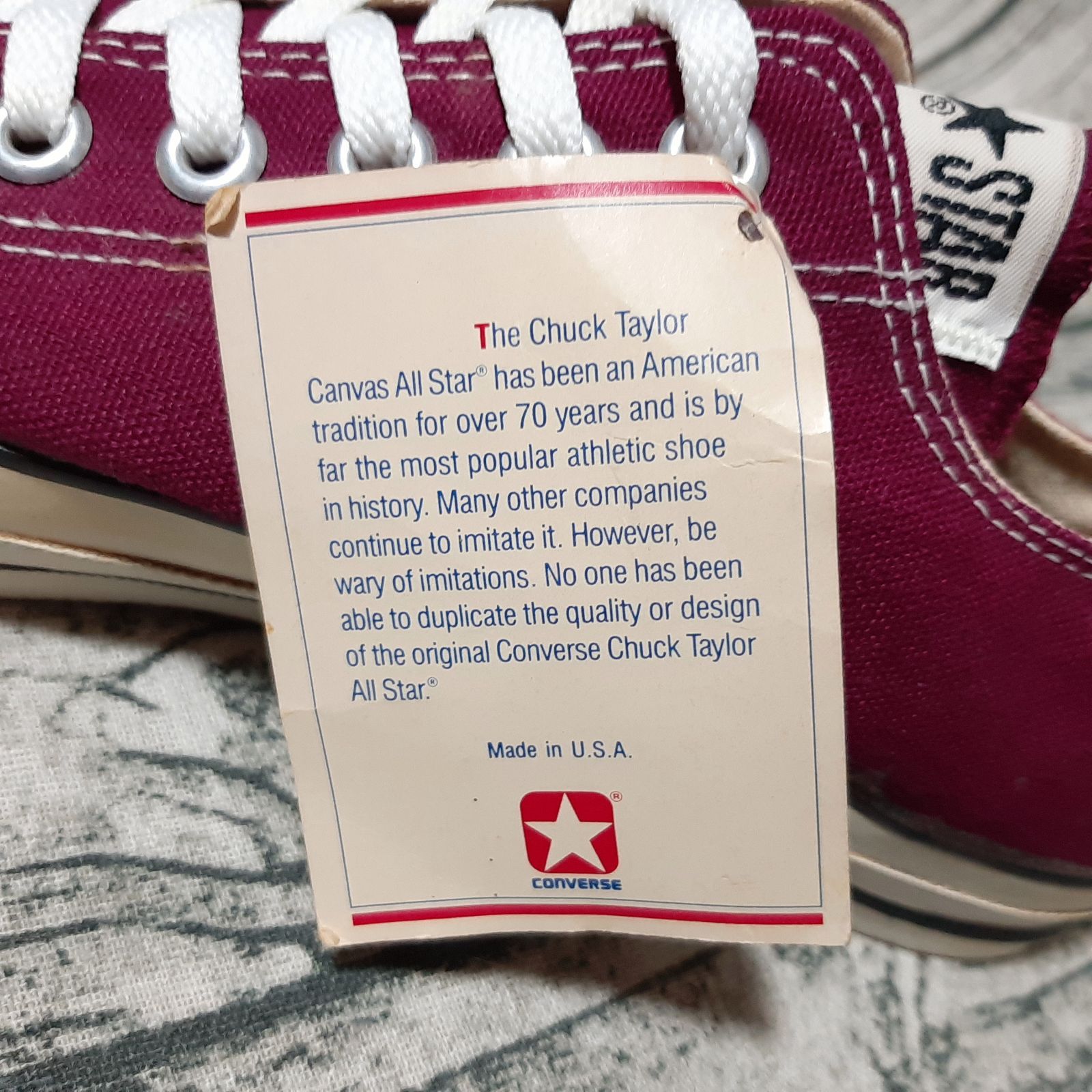 STAR USA製 マルーン CONVERSE ALL MAROON ⁄ CONVERSE（コンバース