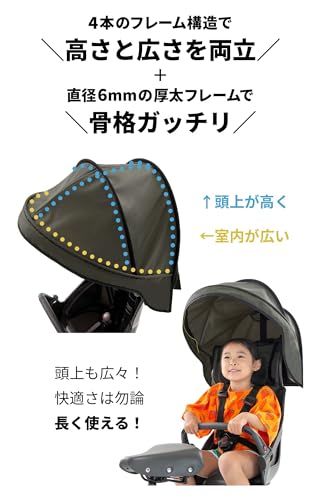 norokka (ノロッカ) 子供乗せ 自転車 チャイルドシート サンシェード
