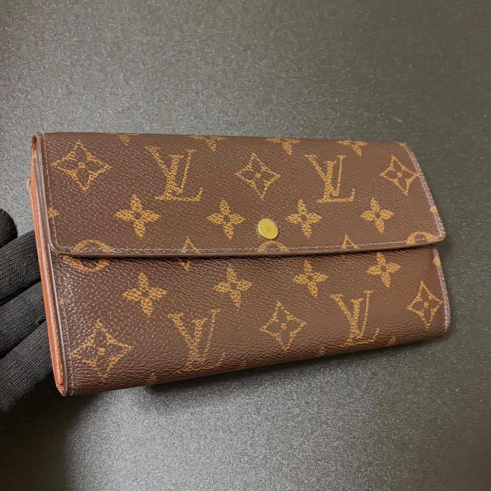 x42 ポルトフォイユ サラ 旧型 Louis Vuitton ルイ ヴィトン 2つ 折り 