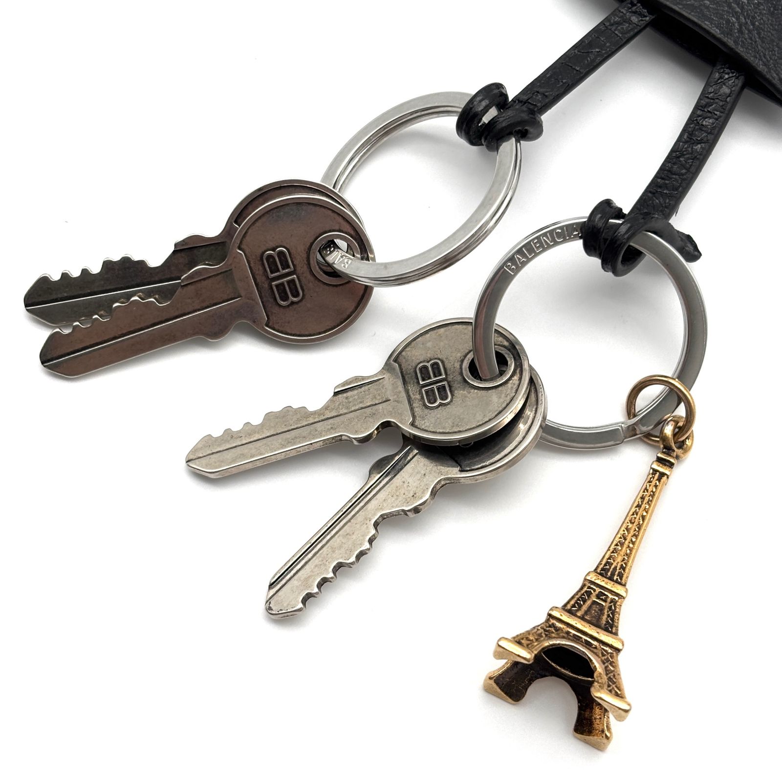 未使用級 BALENCIAGA バレンシアガ Le CITY Charm Eiffel ル シティ