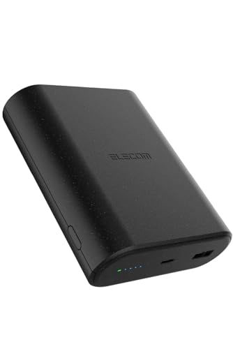 迅速に発送 エレコム 9000mAh 45W 世界初 ナトリウムイオン電池 USB PD対応 2ポート Type-C USB-A PPS対応 ブラック EC-C27LBK 65380840