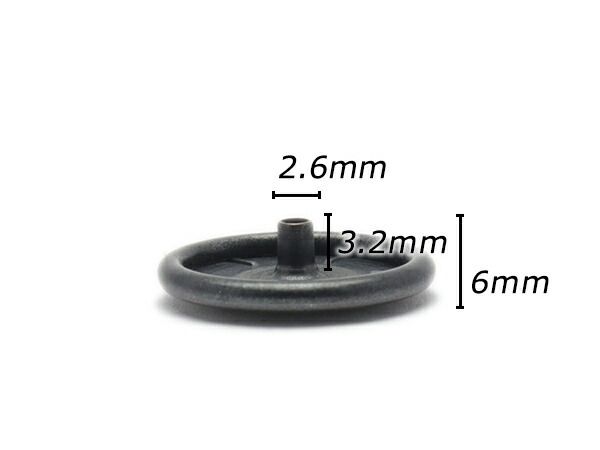 大袋デザインホック 【大袋】デザインホック 極大 ピンホール Lダール φ21mm 100ヶ 金具 デザインホック レザークラフトぱれっと 極大 ピンホール アンティック