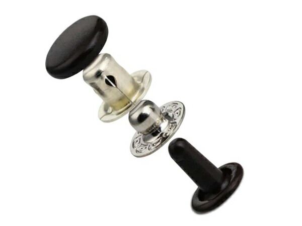 【大袋】セグマスナップ 黒 φ10mm 1000ヶ 金具 ジャンパーホック レザークラフトぱれっと