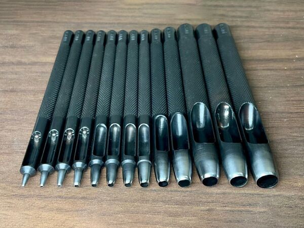 Pro Grommet Remover No. 12 φ3.6mm Tool Grommet Remover Drilling Tool Leather Craft Palette