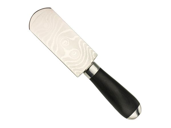 ダマスカススカイビングナイフ（フレンチスタイル） 全長200mm×刃幅45mm 工具 カッター ハサミ 革包丁 レザークラフトぱれっと