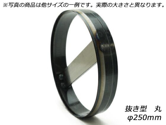 抜き型 丸 φ250mm H19mm 工具 ハトメ抜き 穴あけ工具 レザークラフトぱれっと
