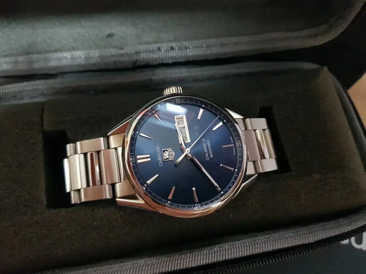 フルセット 2021 5月 TAG Heuer タグ ホイヤー カレラ キャリバー5 オートマティック デニム文字盤