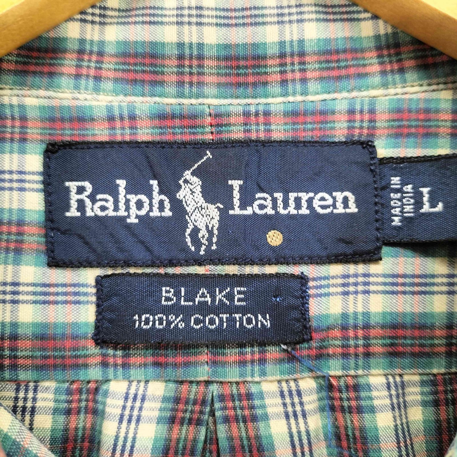 ラルフローレン RALPH LAUREN BLAKE 金丸タグ ポニー刺繍 チェック柄