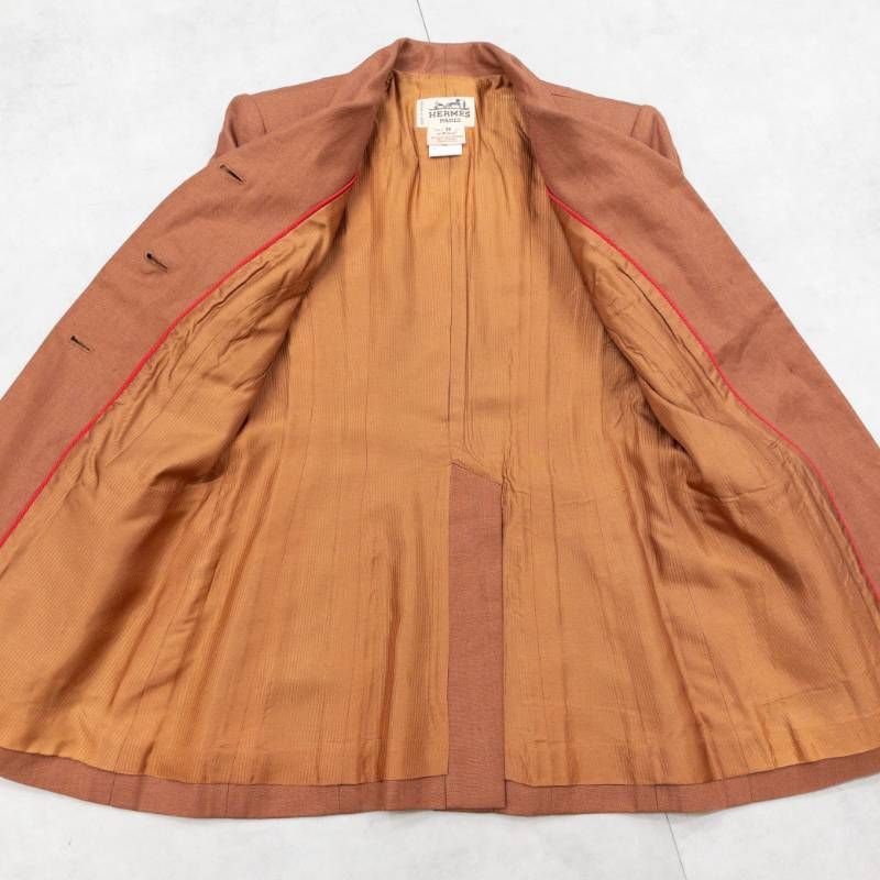 HERMES エルメス ジャケット テーラード リネン ヴィンテージ