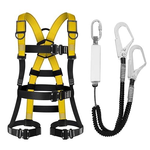 lifning 安全帯 フルハーネス ハーネス フルハーネス安全帯 新規格 セット 墜落制止用器具 サイズ調整 0ebc2e57
