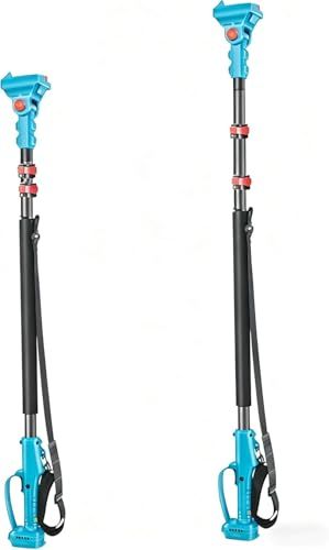 迅速に発送 高枝切りバサミ 電動用 伸縮延長ポール 130～250cm｜無段階調節 回転ロック 180°角度調整｜軽量アルミ製 3節ポール｜コードレス剪定鋏|小型チェーンソー対応｜ポールのみ 本体|バッテリー別売 4981d00d