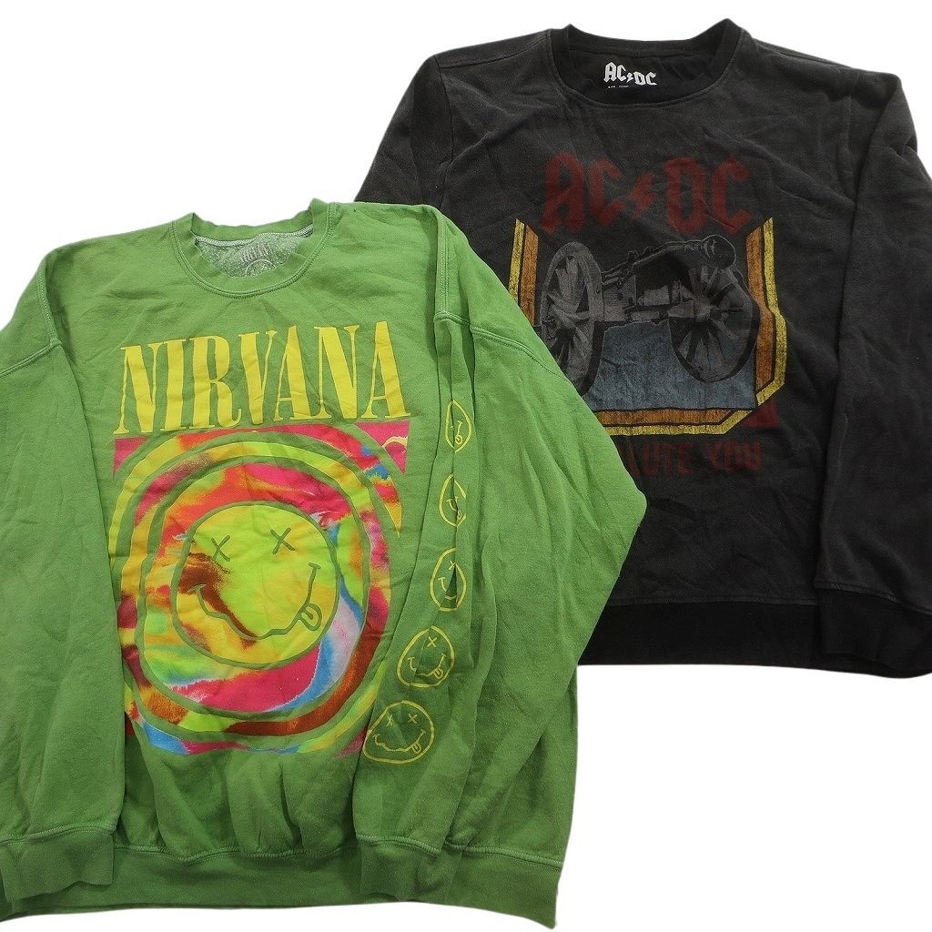 古着卸 まとめ売り 音楽・バンド スウェット 6枚セット (メンズ L /XL