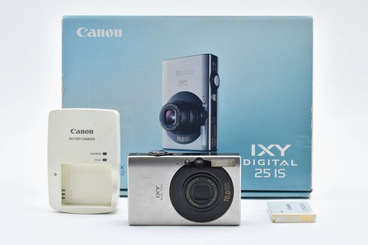 Canon キヤノン IXY DIGITAL 25 IS PC1262 シルバー コンパクト 