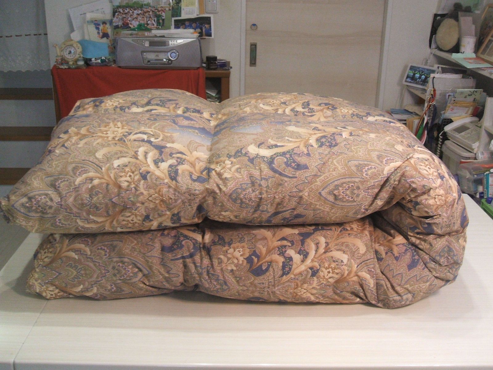 最後の１点新品＊日本羽毛協同組合保証付き＊三ツ星＊１，２キロに増量＊羽毛布団ＳＢ 残り僅か＊新品＊日本羽毛協同組合保証ニューゴールドラベル付き